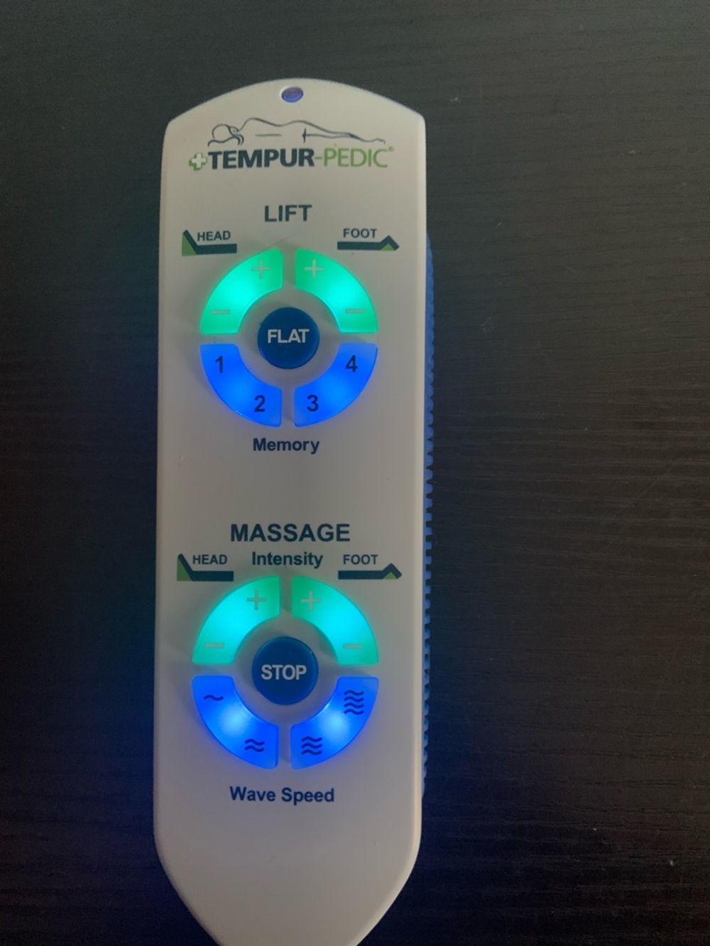 Tempur-Pedic Bed Remote Control 
Model #RC-WM-101 - Picture 6 of 6